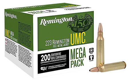 [047700364506] Remington Ammunition 23775 UMC Mega Pack 223Rem 45gr Jacketed Hollow Point 200 Per Box/4 Case