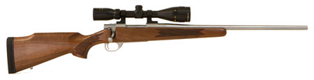 [682146399752] Howa HWH65CTS M1500 Standard Hunter 6.5 Creedmoor 5+1 22" Stainless Steel Threaded Barrel, Stainless Steel Receiver, Fixed Walnut Stock, *Scope Not Included*