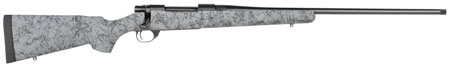 [682146399271] Howa HHS43531 M1500 HS Precision 300 PRC 3+1 24" Threaded Barrel, Black Steel Receiver, Gray w/Black Webbing HS Precision Synthetic Stock