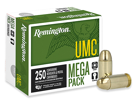 [047700364407] Remington Ammunition 23781 UMC Mega Pack 45ACP 230gr Full Metal Jacket 250 Per Box/4 Case