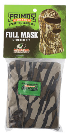 [010135066666] Primos PS6666 Stretch Fit  Mossy Oak Original BottomLand Neoprene Full Face Mask OSFA