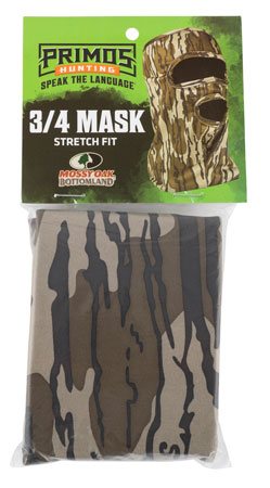 [010135066659] Primos PS6665 Stretch Fit  Mossy Oak Original BottomLand Neoprene 3/4 Face Mask OSFA