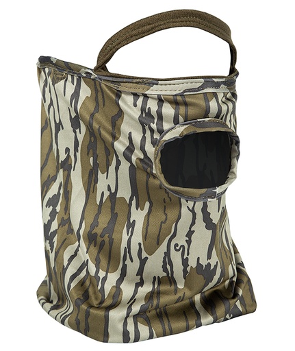[010135066642] Primos PS6664 Stretch Fit  Mossy Oak Original BottomLand Neoprene 1/2 Face Mask OSFA