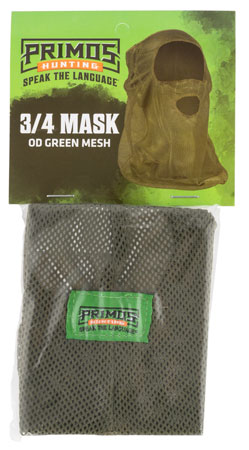 [010135066628] Primos PS6662 Mesh  OD Green Mesh 3/4 Face Mask OSFA
