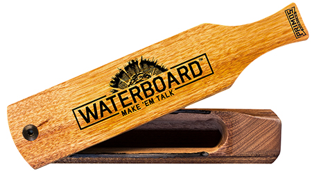 [010135002572] Primos PS257 Waterboard  Box Call Turkey Hen Sounds Attracts Turkeys Natural Mahogany