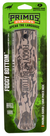 [010135029609] Primos PS2960 Foggy Bottom  Box Call Turkey Hen Sounds Attracts Turkeys Mossy Oak Original BottomLand Wood