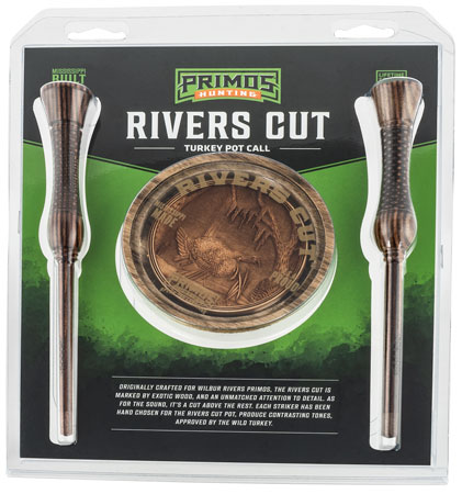 [010135029210] Primos PS2921 Rivers Cut  Friction Call Turkey Sounds Brown Hardwood