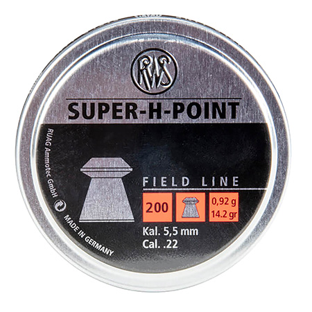 [723364174049] RWS/Umarex 2317404 Super-H Point Field Line 22 Lead Hollow Point/ 200 Per Tin