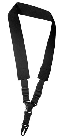 [051057282000] Outdoor Connection SPT128200 A-Tac Sling Black Elastic Webbing Single-Point Rifle Shotgun