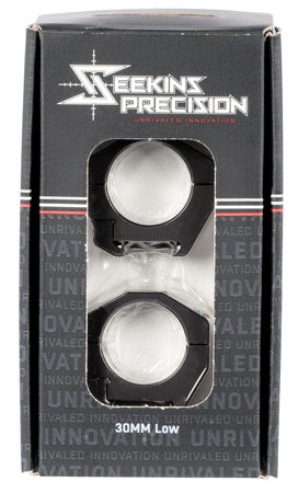 [811452025011] Seekins Precision 0010620002 Scope Rings  Matte Black 30mm Low