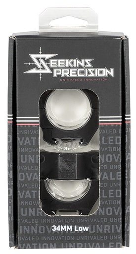 [811452025103] Seekins Precision 0010630002 Scope Rings  Matte Black 34mm Low