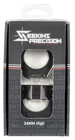 [811452025127] Seekins Precision 0010630006 Scope Rings  Matte Black 34mm High