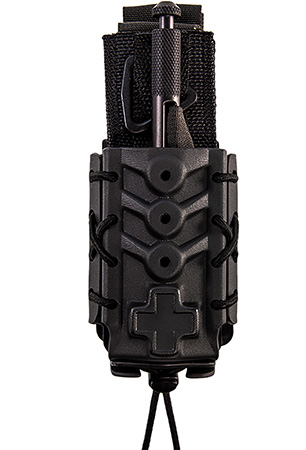 [849954005286] High Speed Gear 11TQK0BK Taco  Black Kydex, 2" Belt Clip/MOLLE U-Mount, Compatible w/ Most Tourniquets