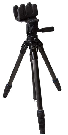 [812495026041] KOPF Jager KJ85002K K800 CF Tripod made of Carbon Fiber with Black Finish, Pivoting Reaper Grip, 4-Level Leg Extensions  &  360 Degree Pan