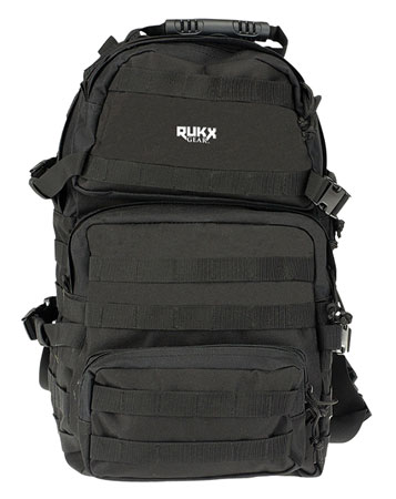 [813393017858] Rukx Gear ATICT3DB Tactical 3 Day Black 600D Polyester