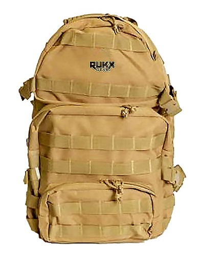 [813393017865] Rukx Gear ATICT3DT Tactical 3 Day Tan 600D Polyester
