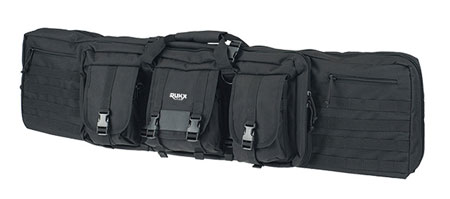 [813393017810] Rukx Gear ATICT36DGB Tactical Double Gun 36" Water Resistant Black 600D Polyester w/ Non-Rust Zippers Holds up to 2 Rifles
