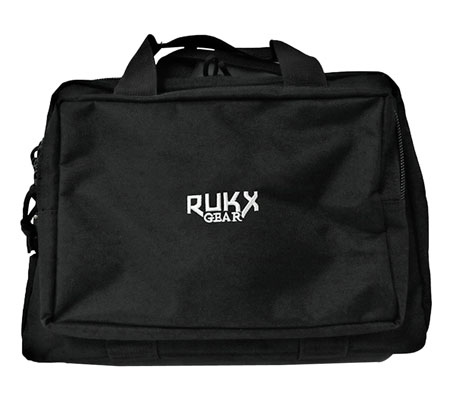 [819644024866] Rukx Gear ATICTDPCB Double Pistol  Black 600D Polyester Holds 2 Handguns
