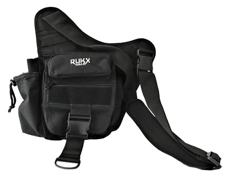 [819644024941] Rukx Gear ATICTSBB Sling Bag  Black 600D Polyester Single Strap