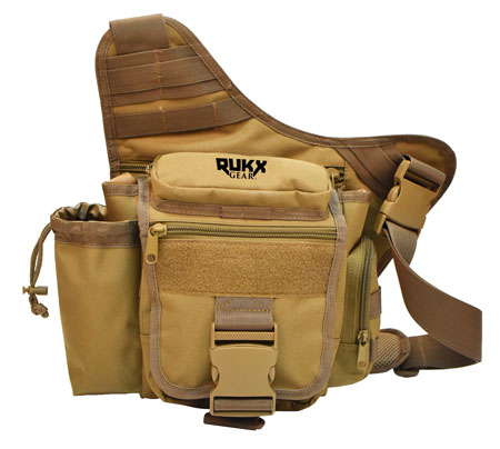 [819644024958] Rukx Gear ATICTSBT Sling Bag  Tan 600D Polyester Single Strap