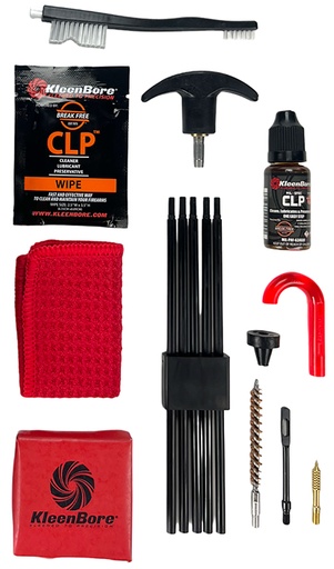 [026249000144] KleenBore K204 Rifle Classic Cleaning Kit .25/ .243/ 6.5mm Cal