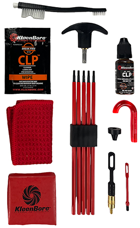 [026249002056] KleenBore SAF300 SAF-T-CLAD Universal Classic Cleaning Kit 22 Cal - 12 Gauge Handguns / Rifles / Shotguns