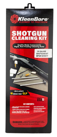 [026249000229] KleenBore SHO217 Classic Cleaning Kit 20 Gauge Shotgun