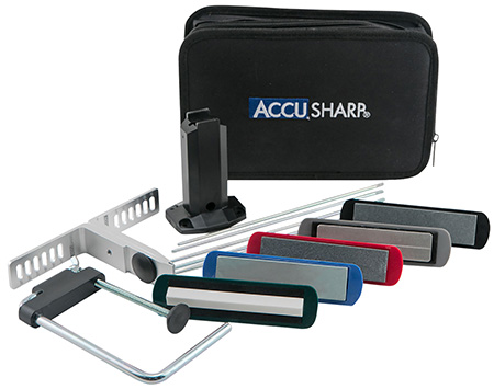 [015896000591] AccuSharp 059C 5-Stone Precision Set Extra Coarse/Coarse/Medium/Fine/ Ultra-Fine Diamond, Alumina, Ceramic Sharpener Multi Color