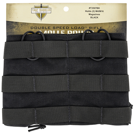 [843119030427] Tacshield T3507BK Speed Load Double Rifle Double 1000D Nylon MOLLE
