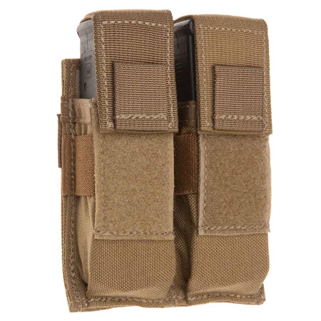 [843119035040] Tacshield T3602CY Universal Double Pistol Double Coyote 1000D Nylon MOLLE