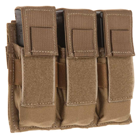 [843119035057] Tacshield T3603CY Universal Triple Pistol Triple Coyote 1000D Nylon