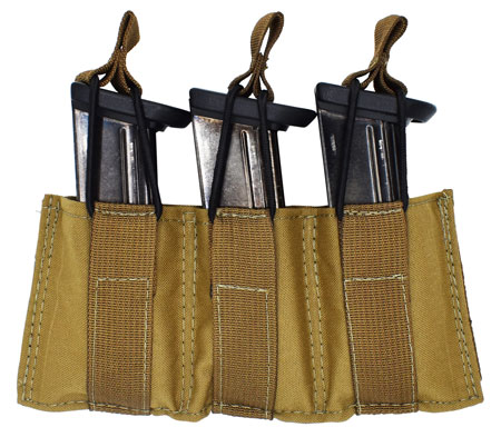 [843119033374] Tacshield T3608CY Speed Load Triple Pistol Triple Coyote 1000D Nylon