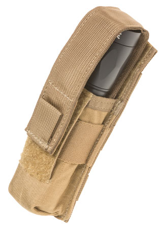 [843119031523] Tacshield T4001CY Suppressor/Light Pouch  Cordura 1000D Nylon Coyote