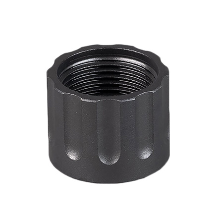 [817272010138] SilencerCo AC6 Delta Thread Protector Stainless Steel Black Oxide 1/2"-28 tpi