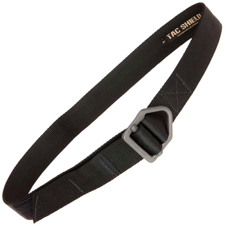 [843119032001] Tacshield T32SMBK Tactical Riggers Belt Black Webbing 30-34" 1.75" Wide Rigger Buckle Closure