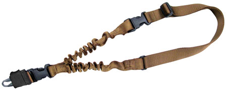 [843119032278] Tacshield T6010CY Shock Sling Coyote Tan Webbing Single-Point Rifle/Shotgun