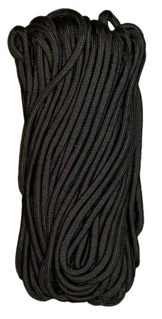 [843119030007] Tacshield 03000 550 Cord  Black Paracord 50' Long