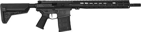 [856054008161] Grey Ghost Precision GGPSHM GGP Heavy MKII 308 Win,7.62x51mm NATO 16" 20+1 Black Hard Coat Anodized Adjustable Magpul SL-S Stock Black Magpul MOE Grip