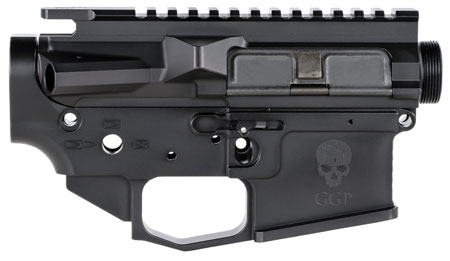 [856054008215] Grey Ghost Precision GGPSLIGHTRCVR AR MKII Light Receiver Set AR-15 Platform Multi-Caliber, 7075-T6 Aluminum w/Black Hardcoat Anodized Finished, Flared Mag Well