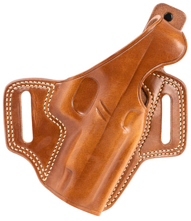 [601299017160] Galco FL834 Fletch  OWB Tan Leather Belt Slide Compatible w/ Glock 48/48 MOS/S&W M & P Shield EZ Belt Up to 1.75" Wide Right Hand