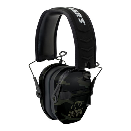 [888151024416] Walker's GWPDRSEMMCCG Razor PRO Digital Electronic Muff 23 dB Over the Head Multi-Cam/Black Polymer