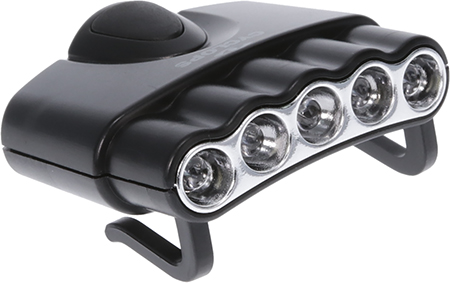 [813628074649] Cyclops CYCHC5W Orion Tilt Hat Clip Light 30 Lumens White LED Bulb Clip-On