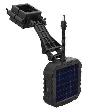 [888151026182] American Hunter AHSLR Power Solar Panel Fits XD-Pro/XDE-Pro/Econ Feeder Kits 6V Internal Rechargeable Li-ion Battery Black