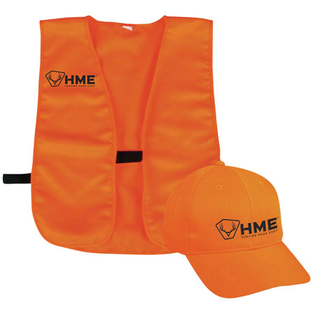 [888151022511] HME HMESFVHOR Safety  Vest/Cap OSFA Orange Polyester