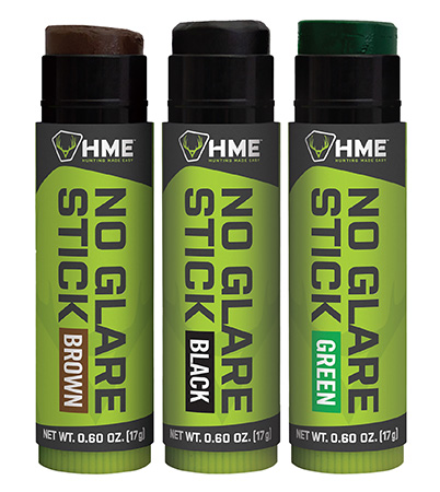 [888151023556] HME HMESTK3PK Face Paint No Glare Black/Brown/Dark Green Stick