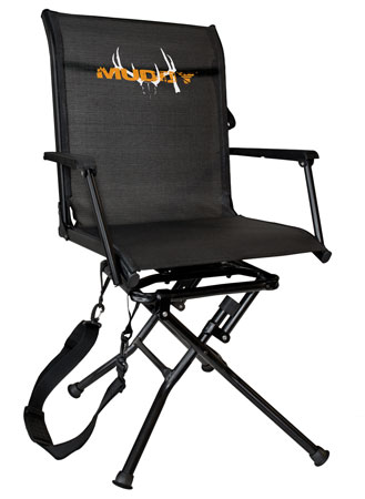 [813094020263] Muddy MUDMGS400 Swivel Ease  Ground Seat Black Steel