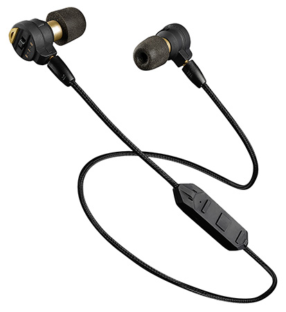 [751710508033] Pro Ears PEEBBLKE Stealth Elite  28 dB Behind The Head Black Adult 1 Pair Includes Attachable Bluetooth Lanyard