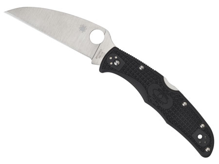 [716104013074] Spyderco C10FPWCBK Endura 4 Lightweight 3.78" Folding Wharncliffe Plain VG-10 SS Blade Black Bi-Directional Texturing FRN Handle Includes Pocket Clip