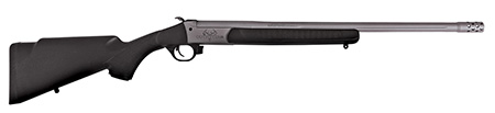 [040589027708] Traditions CR451130T Outfitter G3 Full Size 450 Bushmaster 1rd 22" Stainless Cerakote Fluted Threaded Barrel, Drilled  &  Tapped Steel Receiver, Fixed Black Synthetic Stock, Right Hand