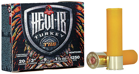 [816383003657] HEVI-Shot HS7009 HEVI-18 TSS Turkey 20Gauge 3" 1 1/2oz Tungsten 9Shot 5 Per Box/10 Case